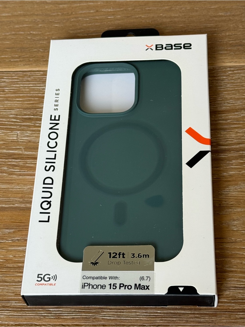 New xBase Liquid Silicone Case for iPhone 15 Pro Max 6.7” Green
